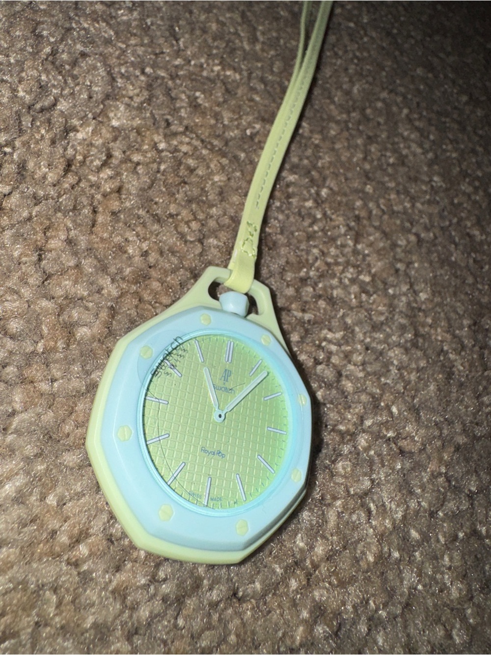 Ap x swatch Silicone w/ Watch mod teal- Lightweight Wearable